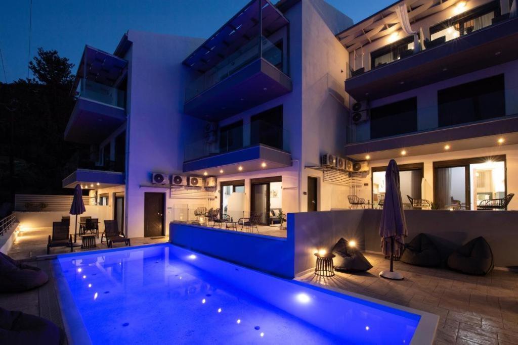 Above Blue Maisonettes Grey Diamond Nikiana Buitenkant foto